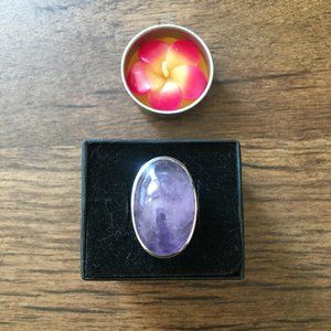 Oval Amethyst Ring